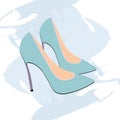 High heel shoes vector design illustration isolated Royalty Free Stock Photo